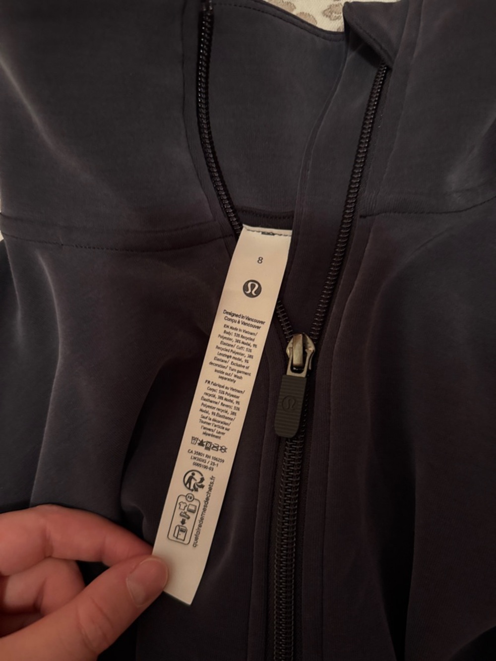 lululemon brushed softstreme half zip - Picture 3 of 3